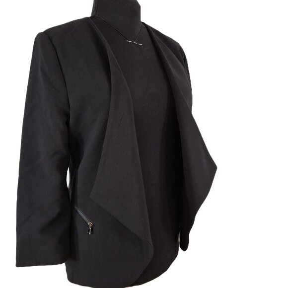 Kenneth Cole Womans Tailored Open Front Career Blazer Jacket Sz 14 Office - Picture 2 of 16